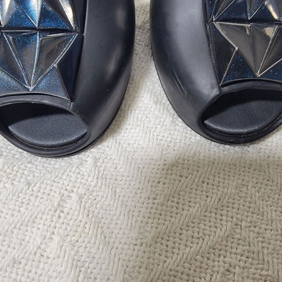 Melissa Fresh Bloom II Studded D'Orsay Peep Toe Ballet Flats Size 7 - Picture 4 of 13